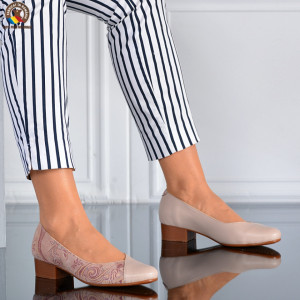 Pantofi Cu Toc Piele Naturala Giovana Nude-Need 4 Shoes