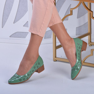Pantofi Cu Toc Piele Naturala Kale Vernil - Need 4 Shoes