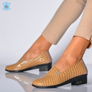 Pantofi Cu Toc Piele Naturala Rossa 2 Bej-Need 4 Shoes