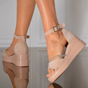 Sandale Cu Platforma Adela 2 Bej-NEED 4 SHOES