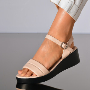 Sandale Cu Platforma Felipa Bej- Need 4 Shoes