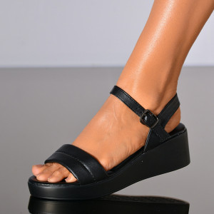 Sandale Cu Platforma Felipa Negre- Need 4 Shoes