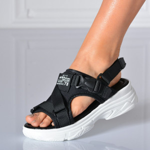 Sandale Cu Platforma Nasia Negre - Need 4 Shoes