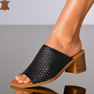 Papuci Dama Piele Naturala Pamela Negri- Need 4 Shoes