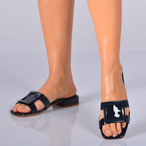 Papuci Cu Toc Abby Navy- Need 4 Shoes