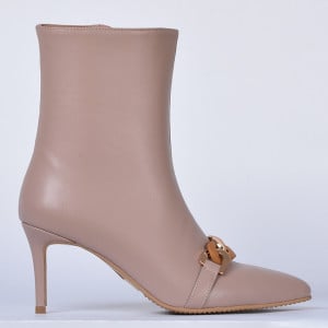 Botine Piele Naturala Danielle Nude- Need 4 Shoes