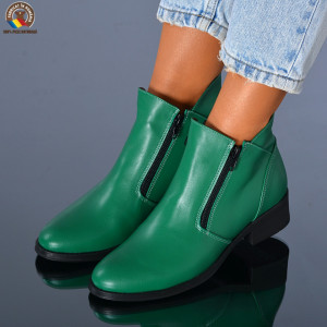 Ghete Dama Piele Naturala Bety Verzi - Need 4 Shoes