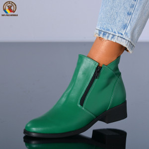 Ghete Dama Piele Naturala Bety Verzi - Need 4 Shoes