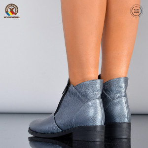 Ghete Dama Piele Naturala Bety Argintii- Need 4 Shoes