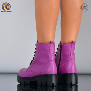 Ghete Dama Piele Naturala Maryn Fuchsia- Need 4 Shoes