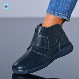 Ghete Dama Piele Naturala Nola Navy- Need 4 Shoes