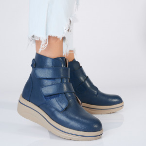 Ghete Dama Imblanite Piele Naturala Omar Navy- Need 4 Shoes
