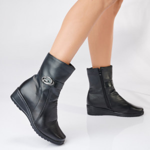 Ghete Dama Imblanite Ara 4 Negre- Need 4 Shoes