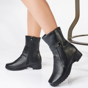 Ghete Dama Imblanite Ara 6 Negre- Need 4 Shoes