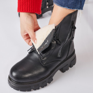 Ghete Dama Imblanite Juana Negre - Need 4 Shoes