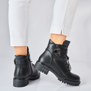 Ghete Dama Imblanite Kiki 2 Negre - Need 4 Shoes