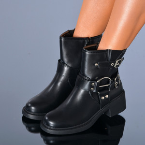 Ghete Dama Imblanite Megan Negre - Need 4 Shoes