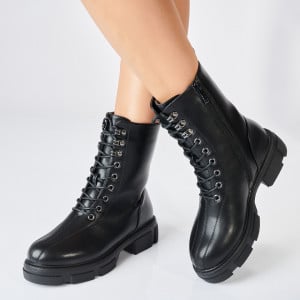 Ghete Dama Imblanite Saki  Negre - Need 4 Shoes