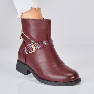 Ghete Dama Imblanite Zeno Bordo- Need 4 Shoes