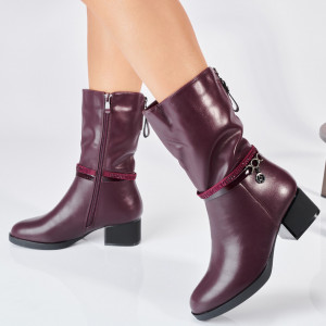 Cizme Dama Imblanite Afrodita Bordo- Need 4 Shoes