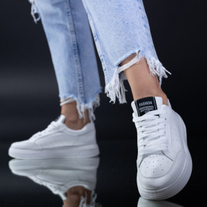 Tenisi Dama Andy Alb/Negru-Need 4 Shoes