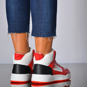 Adidasi Dama Adrya Alb/Rosu- Need 4 Shoes