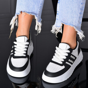 Adidasi Dama Celsy Alb/Negru- Need 4 Shoes