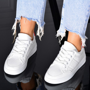 Adidasi Dama Inna Alb/Rosu- Need 4 Shoes