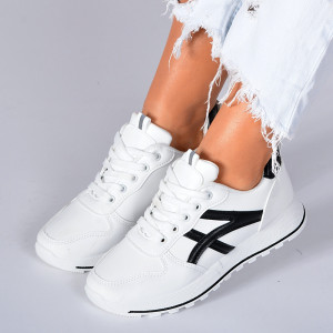 Adidasi Dama Naly 6 Alb/Negru