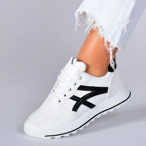 Adidasi Dama Naly 6 Alb/Negru