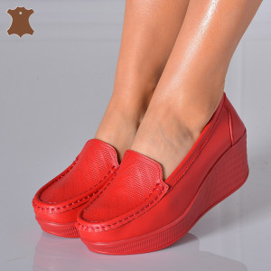 Pantofi Dama Piele Naturala Arien  Rosii- Need 4 Shoes