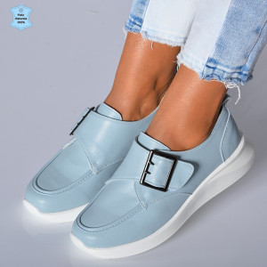 Pantofi Dama Piele Naturala Azdra Albastri- Need 4 Shoes