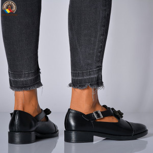 Pantofi Cu Toc Piele Naturala Edesa Negri-Need 4 Shoes