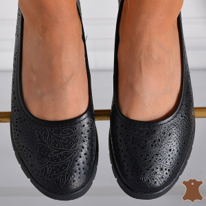 Pantofi Dama Piele Naturala Giana Negri - Need 4 Shoes