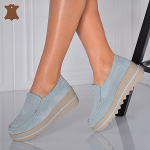 Pantofi Dama Piele Naturala Ibo Albastri- Need 4 Shoes