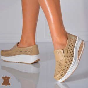 Pantofi Dama Piele Naturala Jet Camel- Need 4 Shoes