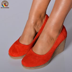 Pantofi Dama Piele Naturala Rene Rosii- Need 4 Shoes