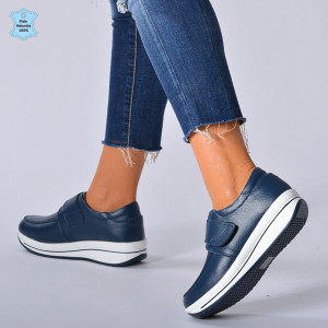 Pantofi Dama Piele Naturala Sarah Navy - Need 4 Shoes