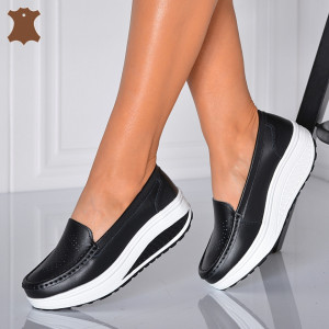 Pantofi Dama Piele Naturala Zena 2 Negri- Need 4 Shoes - Need 4 Shoes