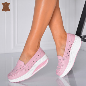 Pantofi Dama Piele Naturala Zena 3 Roz- Need 4 Shoes - Need 4 Shoes
