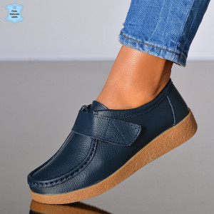 Pantofi Dama Piele Naturala Zora 4 Navy- Need 4 Shoes