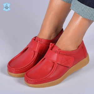 Pantofi Dama Piele Naturala Zora 5 Rosii- Need 4 Shoes