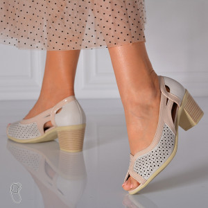 Pantofi Cu Toc Dama Casiana Bej- Need 4 Shoes