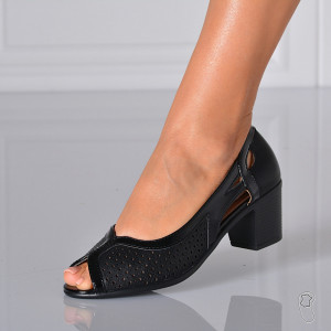 Pantofi Cu Toc Dama Casiana Negri - Need 4 Shoes