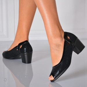 Pantofi Cu Toc Dama Domnica 4 Negri- Need 4 Shoes