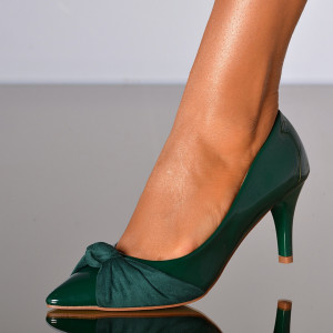 Pantofi Cu Toc Dama Freya Verzi- Need 4 Shoes