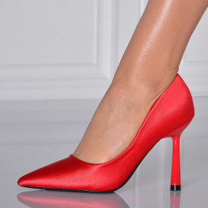 Pantofi Cu Toc Dama Giselle Rosii- Need 4 Shoes