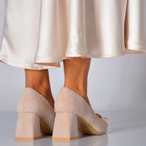 Pantofi Cu Toc Dama Hera Bej- Need 4 Shoes