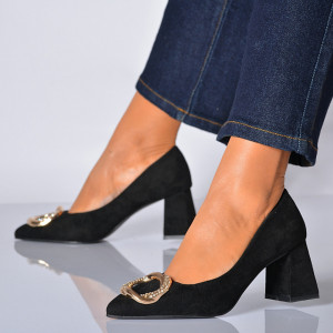 Pantofi Cu Toc Dama Hera Negri - Need 4 Shoes