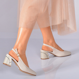 Pantofi Cu Toc Dama Lurya Bej- Need 4 Shoes